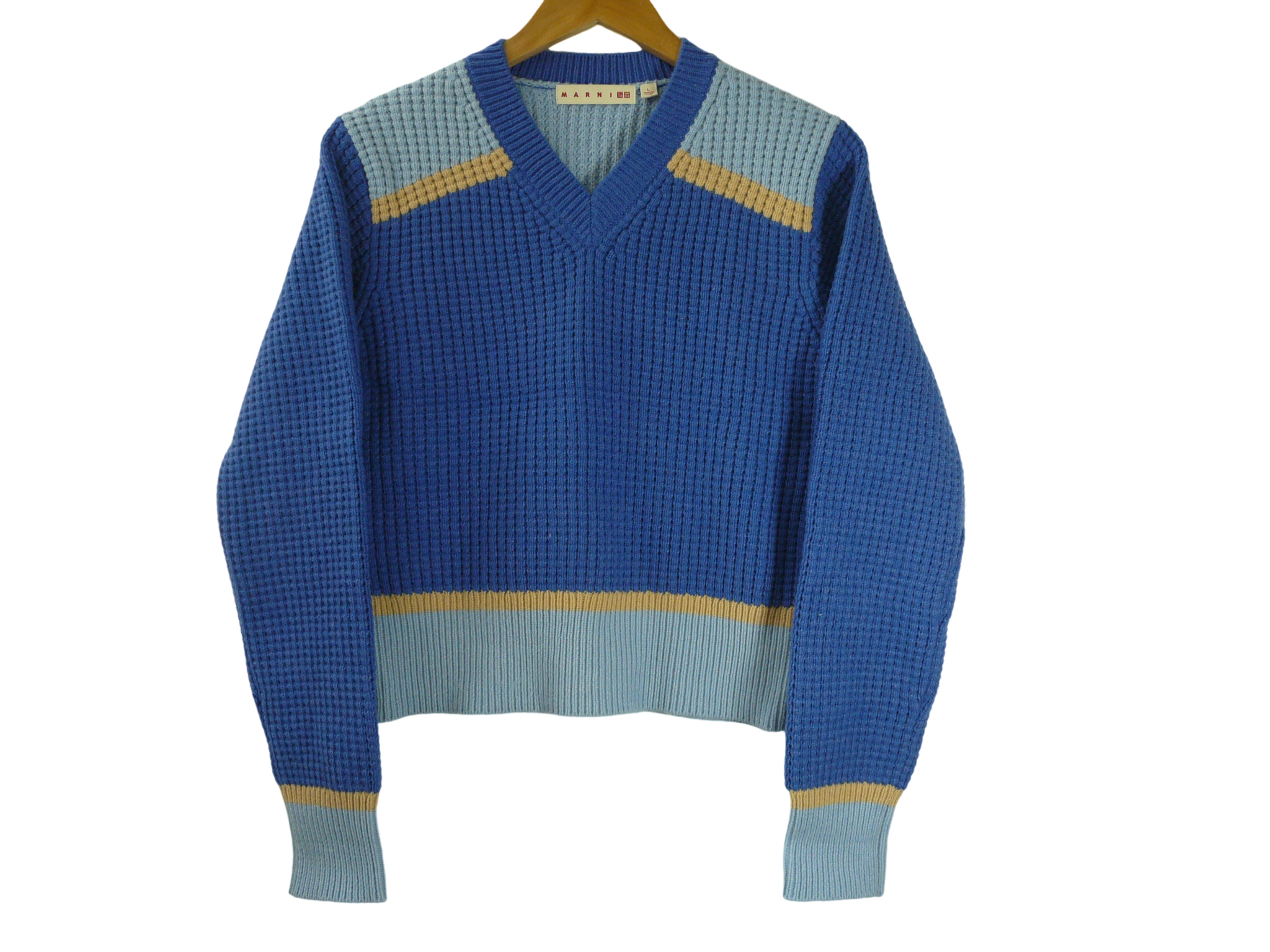 7AS2【MARNI UNIQLO】ジップアップ ニットパーカー 古着used 23-11-23 7AS2【MARNI UNIQLO】ジップアップ ニットパーカー 古着used 23-11-23