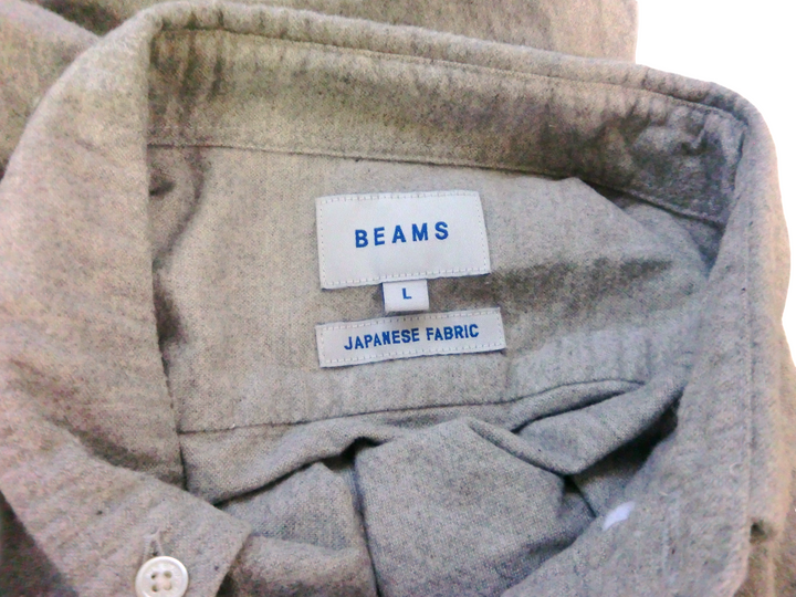 【激安古着】 BEAMS　JAPANESE FABRIC　長袖シャツ　トップス