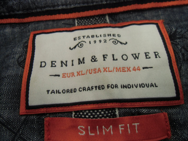 【激安古着】 DENIM&FLOWER　半袖シャツ　トップス