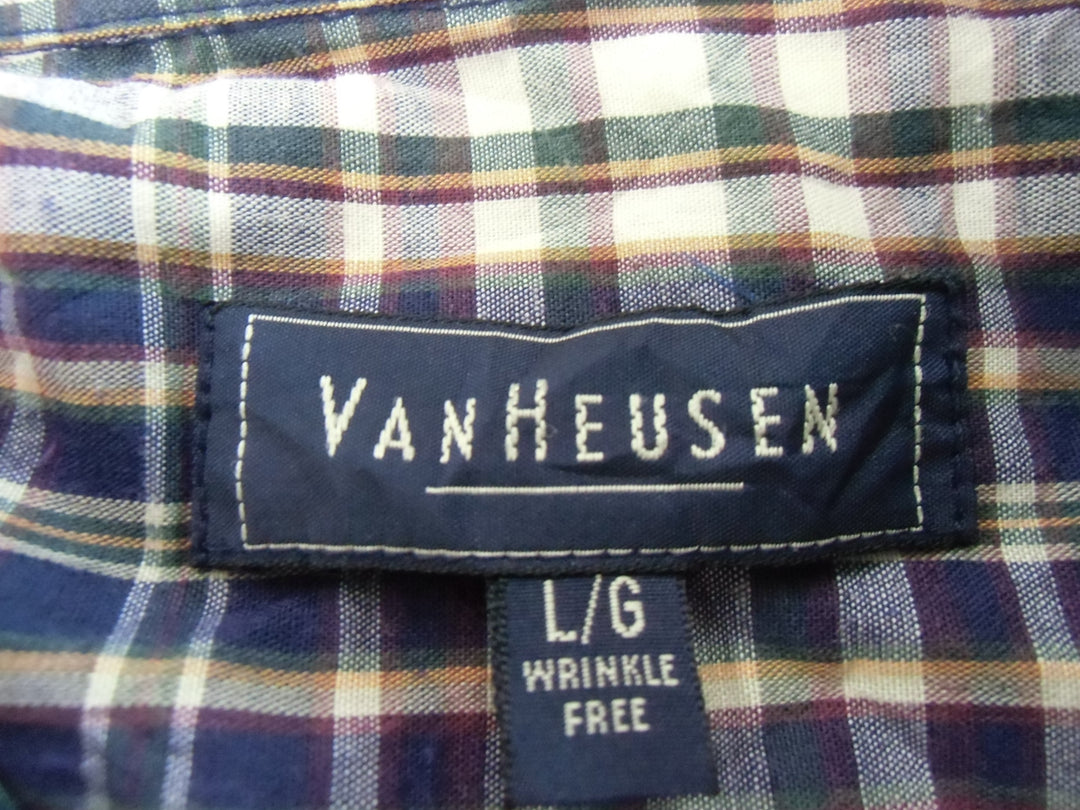 【激安古着】 VANHEUSEN　長袖シャツ　トップス