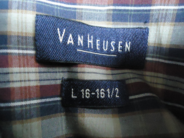 【激安古着】 VANHEUSEN　長袖シャツ　トップス