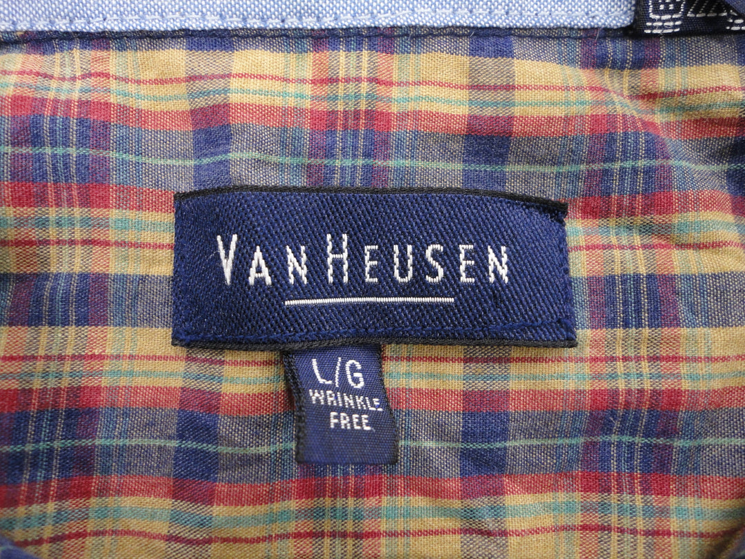 【激安古着】 VANHEUSEN　長袖シャツ　トップス