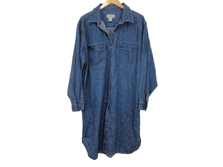 【激安古着】 L.L.Bean　シャツワンピース　ワンピース or ドレス