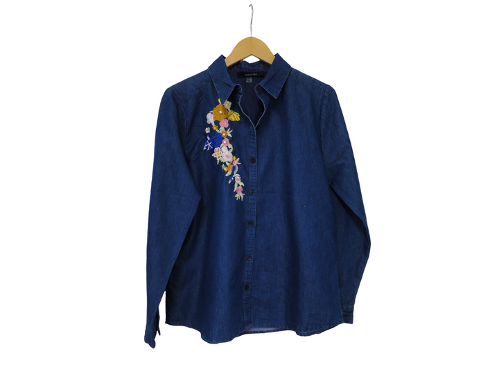 【激安古着】 AUGUST SILK　長袖Tシャツ　トップス