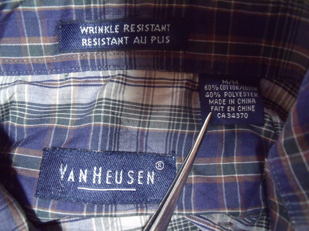 【激安古着】 VANHEUSEN　長袖シャツ　トップス