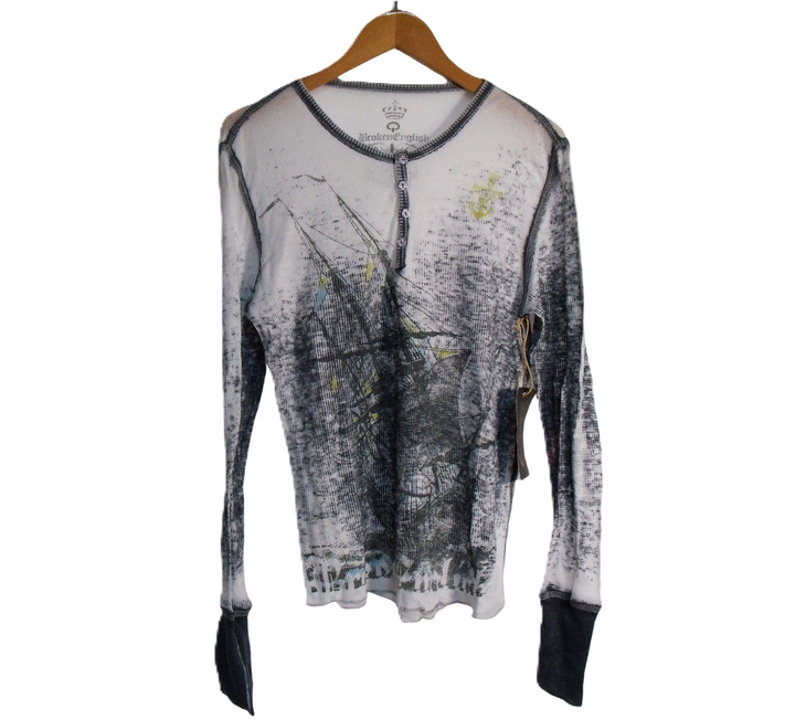 【激安古着】 Broken English　長袖Tシャツ　トップス