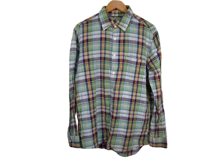 【激安古着】 LINEN BLEND UNIQLO　長袖シャツ　トップス