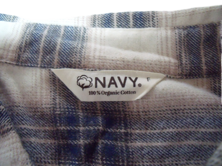 【激安古着】　NAVY　長袖シャツ　トップス