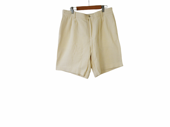 ZARA ハーフパンツ EUR 42 ジョーツ ZARA - ☆ZARA ザラ 総柄 リネン 麻 ショーツ ハーフパンツ