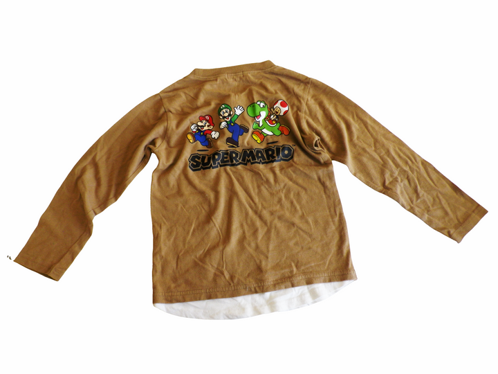 【激安古着】 バンダイ スーパーマリオ　長袖Tシャツ　トップス