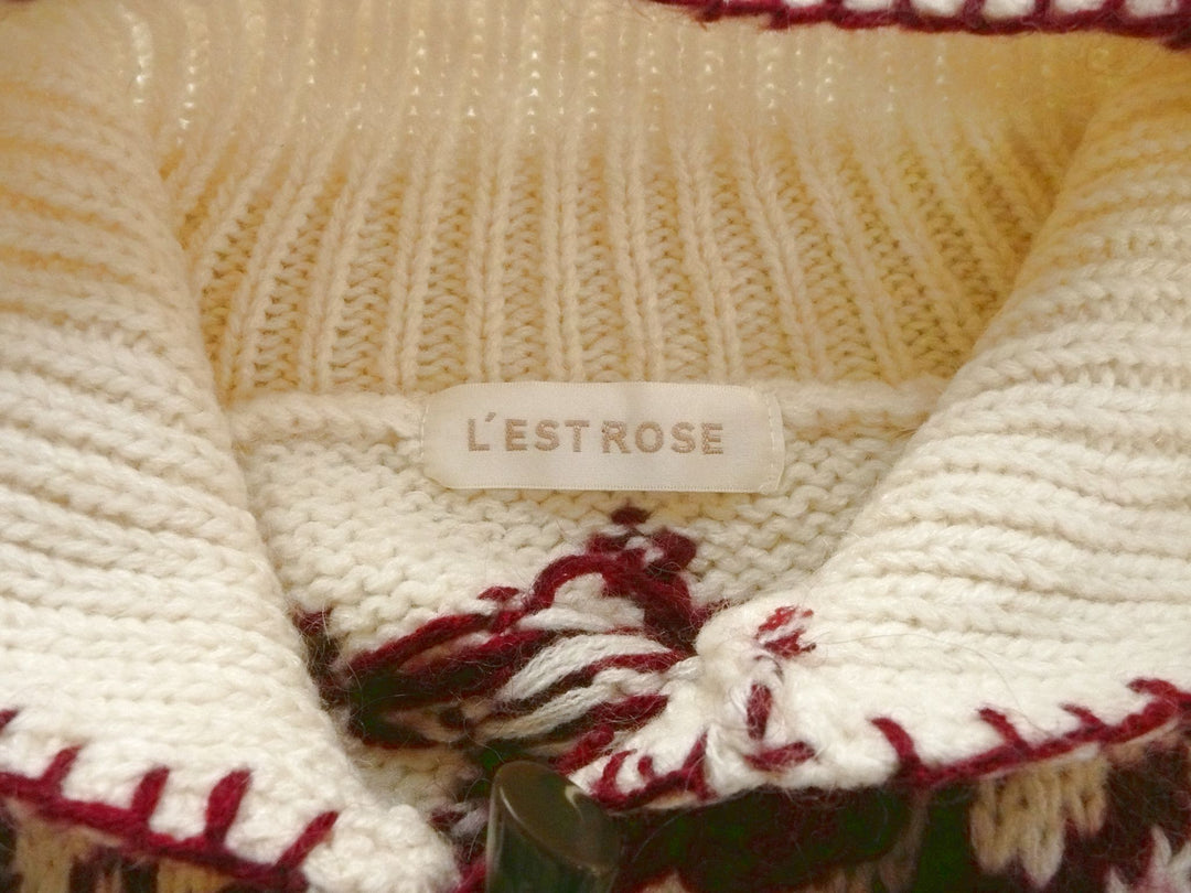 【激安古着】 L'EST ROSE　ニット　アウター　ノルディック