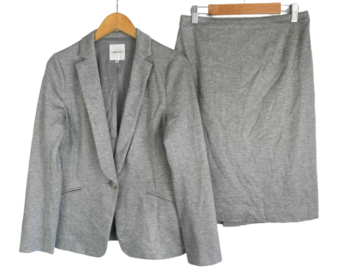 【激安古着】 INDIVI　フォーマルスーツ　オールインワンセットアップ