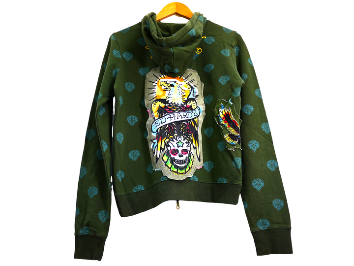 【激安古着】 Ed Hardy　ジップアップパーカー　アウター