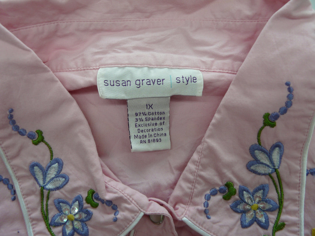 【激安古着】 susan graver style　長袖シャツ　トップス