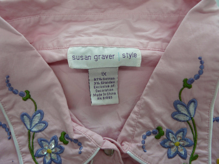 【激安古着】 susan graver style　長袖シャツ　トップス