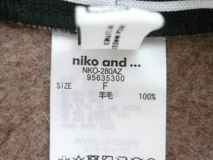 【小物/雑貨】 niko and...BASIC ニコアンドベーシック　ハンチング/ベレー帽　帽子