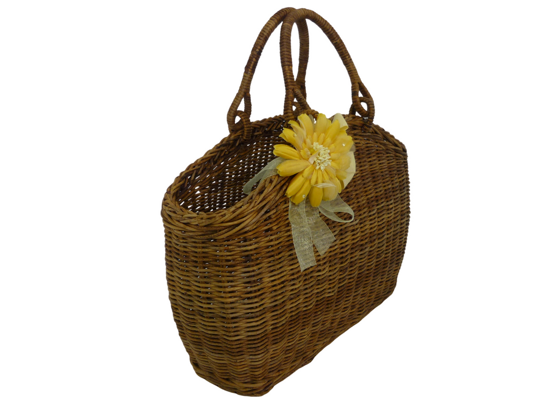 ブランド不明　かごバッグ　バッグ