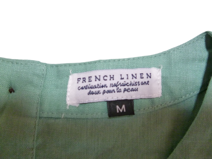 【激安古着】　FRENCH LINEN　チュニック　ワンピース or ドレス