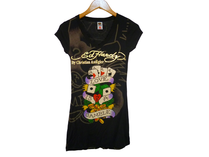 【激安古着】　DON ED HARDY　チュニック　ワンピース or ドレス