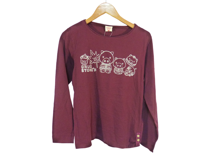 【激安古着】 DRUG STORE'S　長袖Tシャツ　トップス